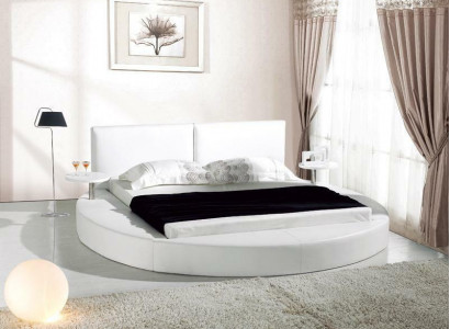 Rundes Bett Moderne Design Luxus Polster Rund Betten Textil Stoff